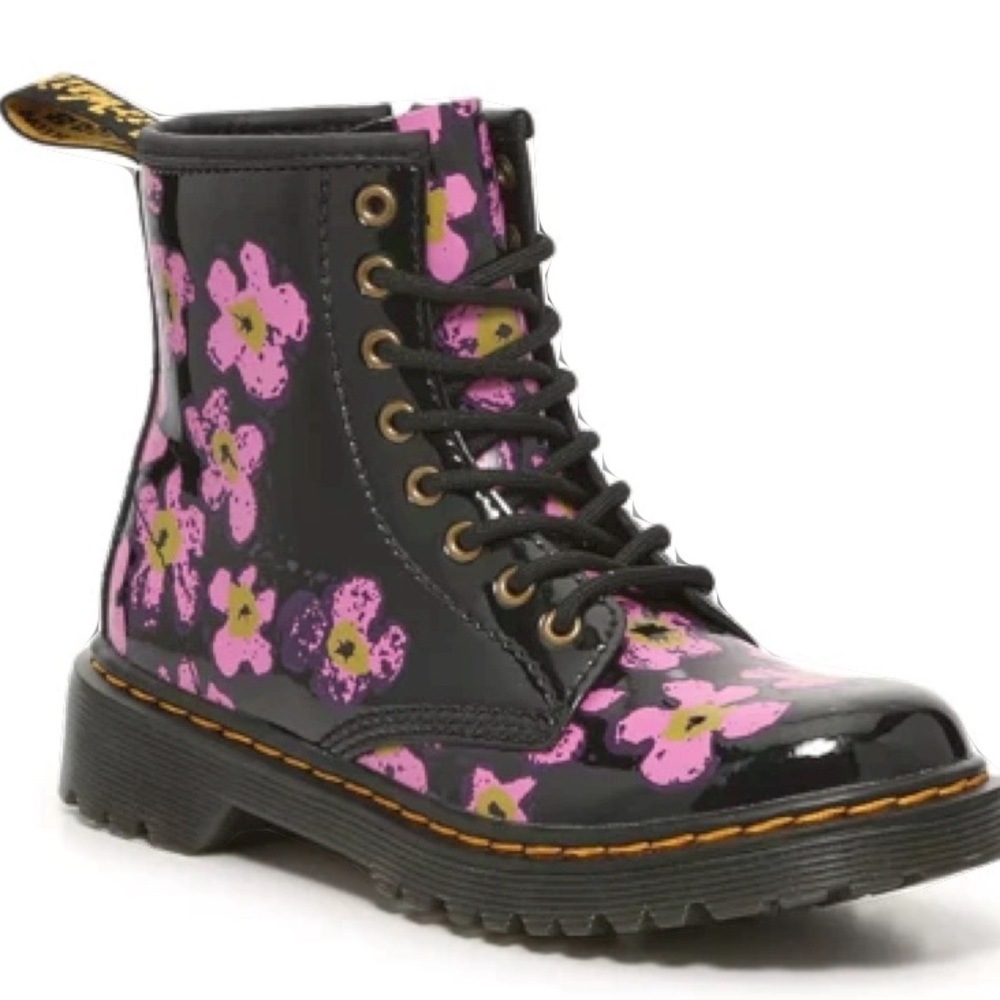 Dr. Martens Pansey Fayre Combat Boot - Kids'